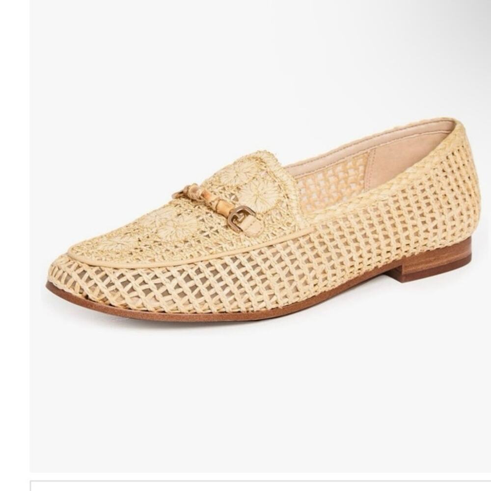 Sam Edelman women’s raffia vented resort loafers flat shoes - Picture 4 of 12